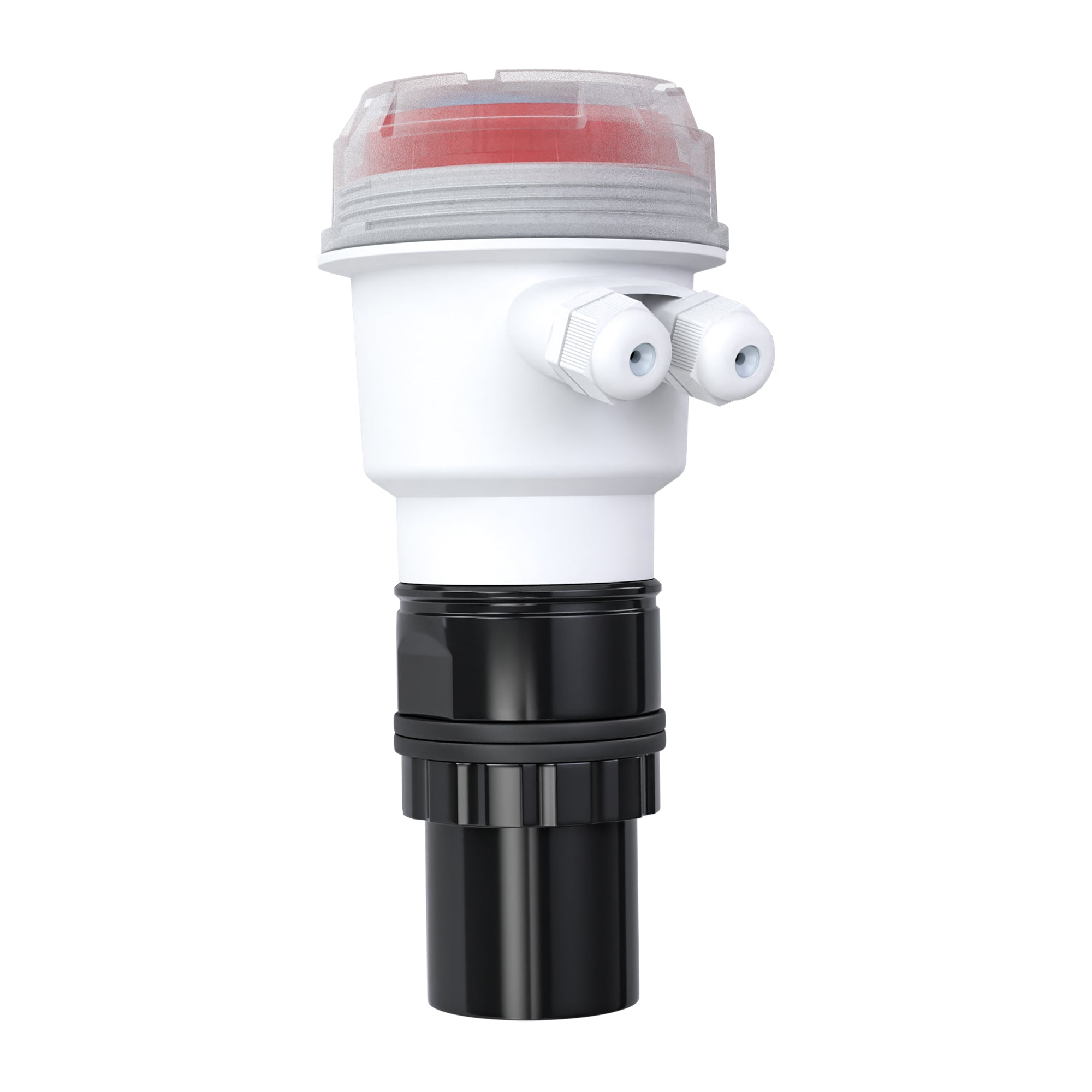 ULtrasonic level sensor Compact type Range:0-5m Output: 4-20mA two-wire Sensor:plastic Power supply:24V Medium:water Accuracy: 0.5%