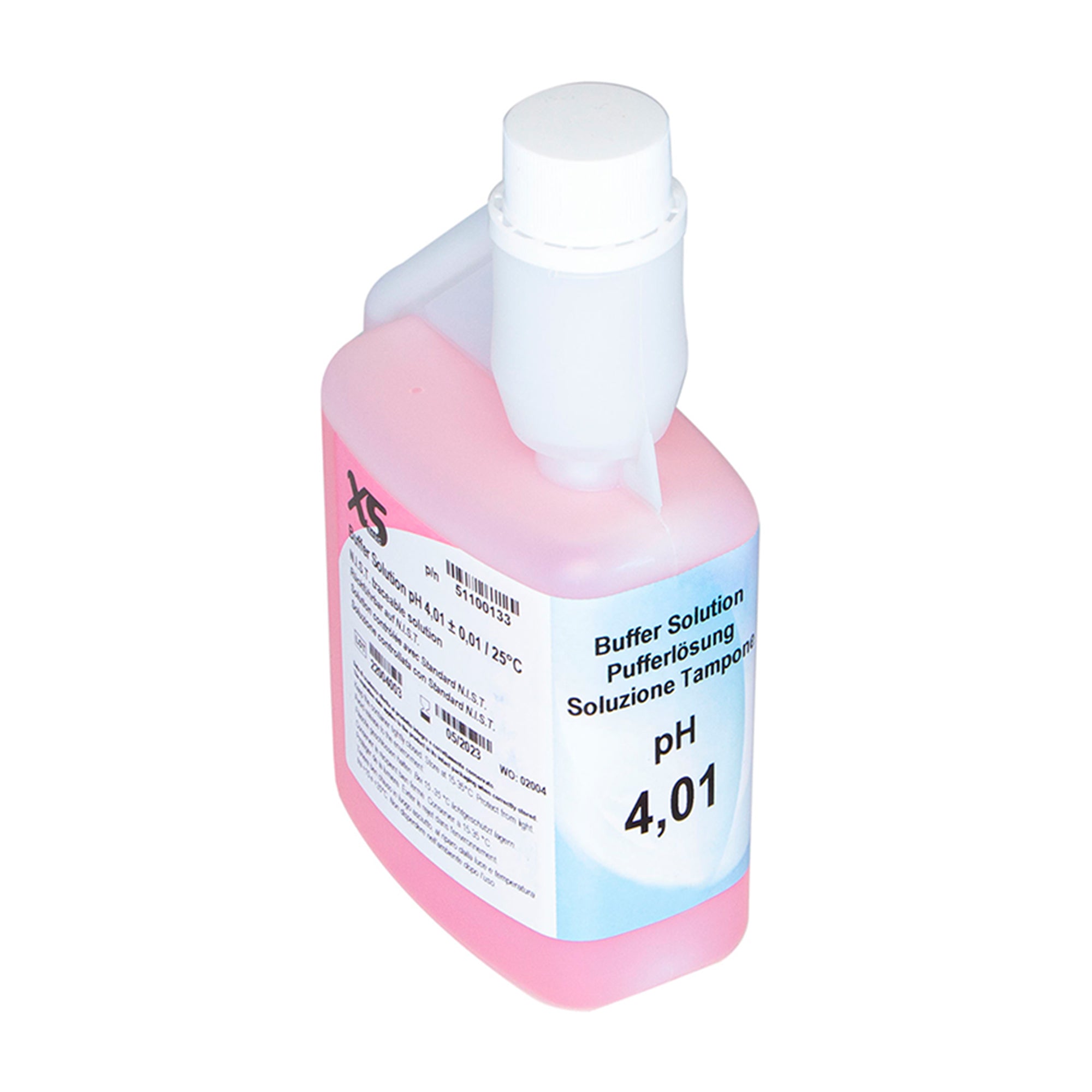 51100133 XS Basic pH 4.01 /25°C (red), 500 ml autocal bottle Test solution