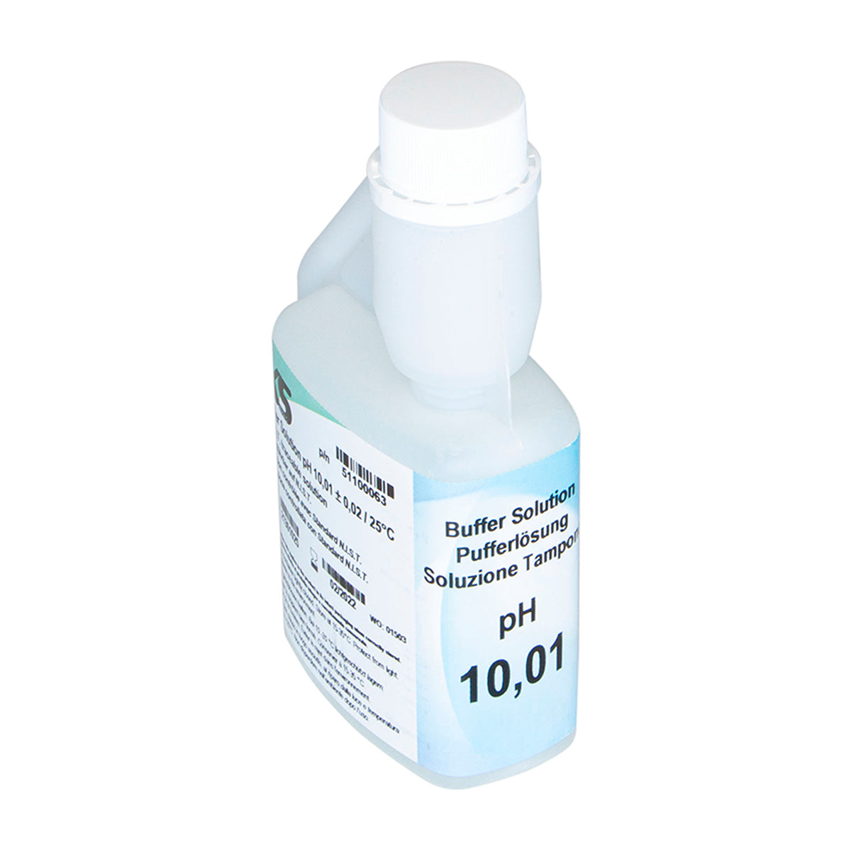 XS Basic pH 10.01 /25°C (colourless), 500 ml autocal bottle Test solution — main product view