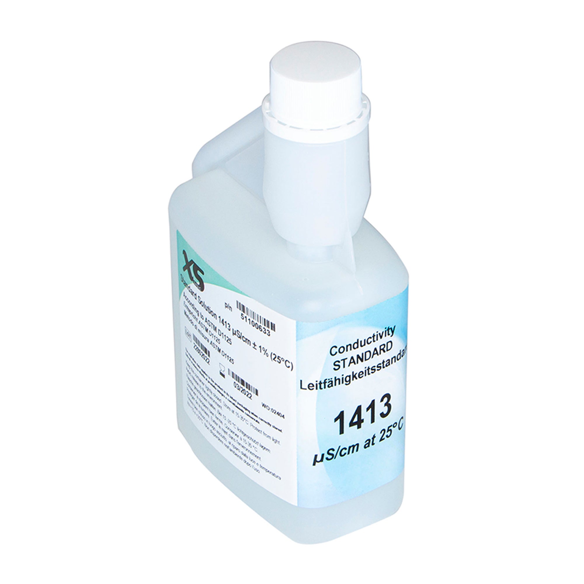 51100633 XS Basic EC 1413 µS/cm /25°C, 500 ml bottle autocal Verification Solution