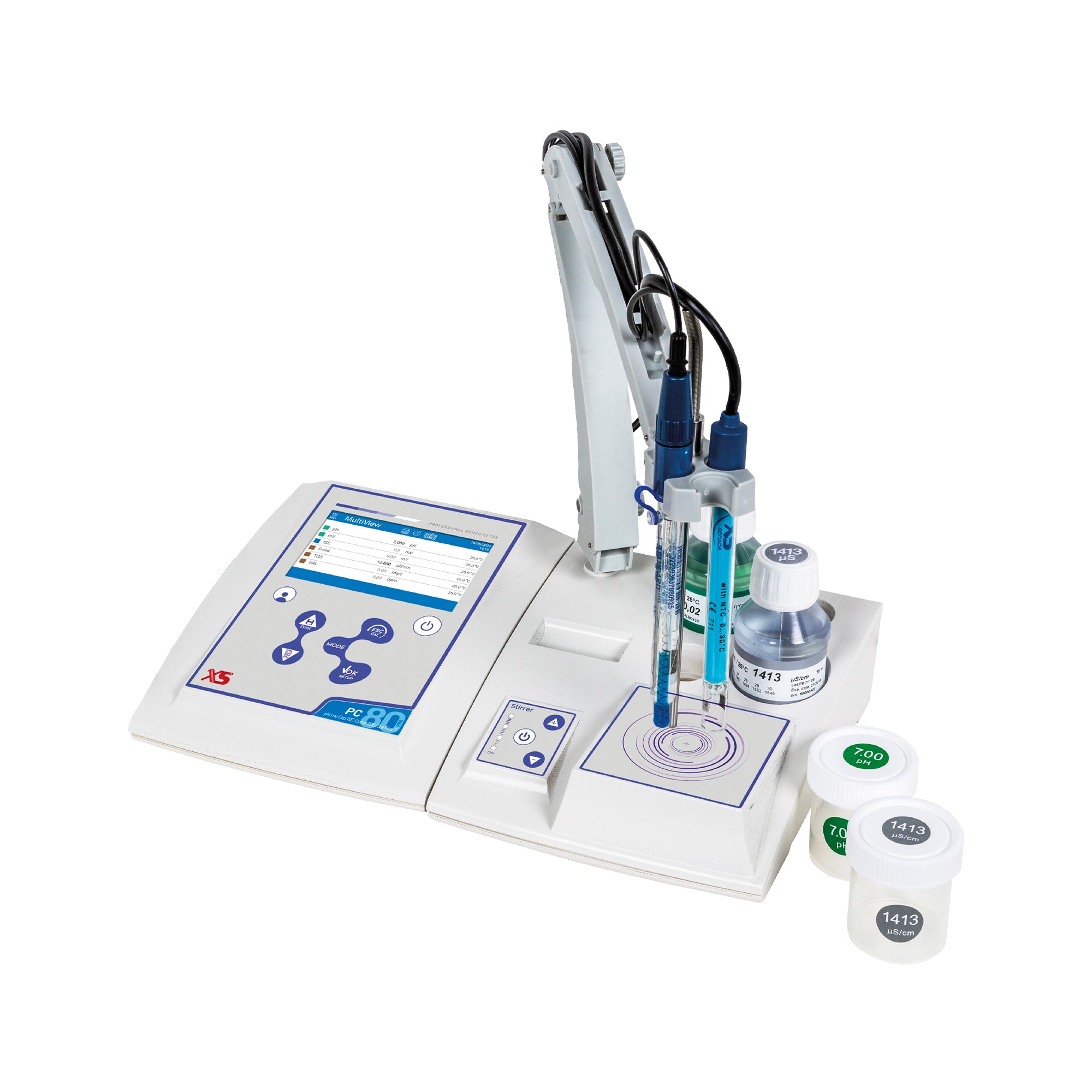 50104232 XS PC 80 PRO Stirrer - Bench multiparameter - Cell VPT1 - Electrode Standard DHS