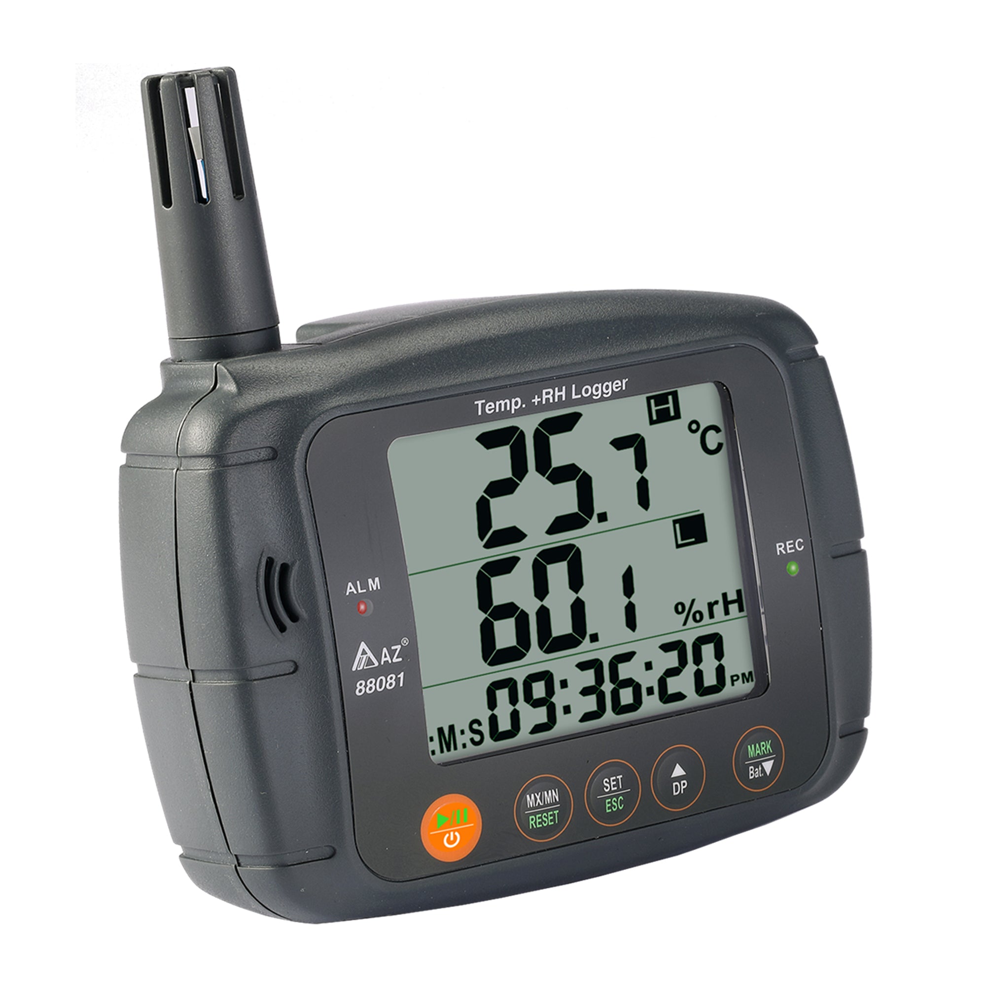 88081 AZ Large LCD Temperature & Humidity USB Data Logger