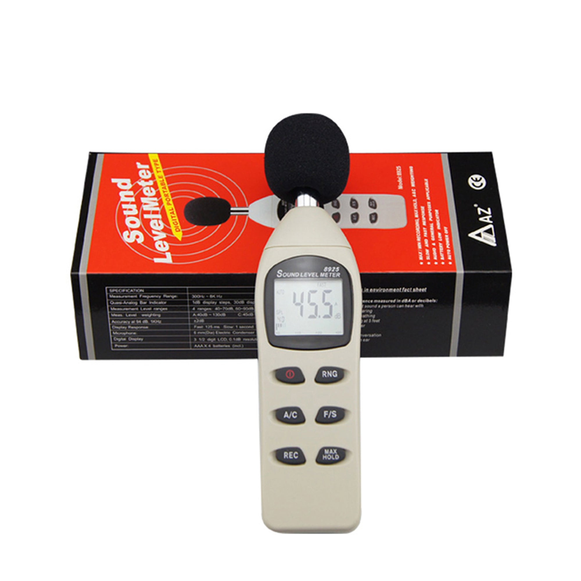 8925 AZ Portable Digital Sound Level dB Meter Detector