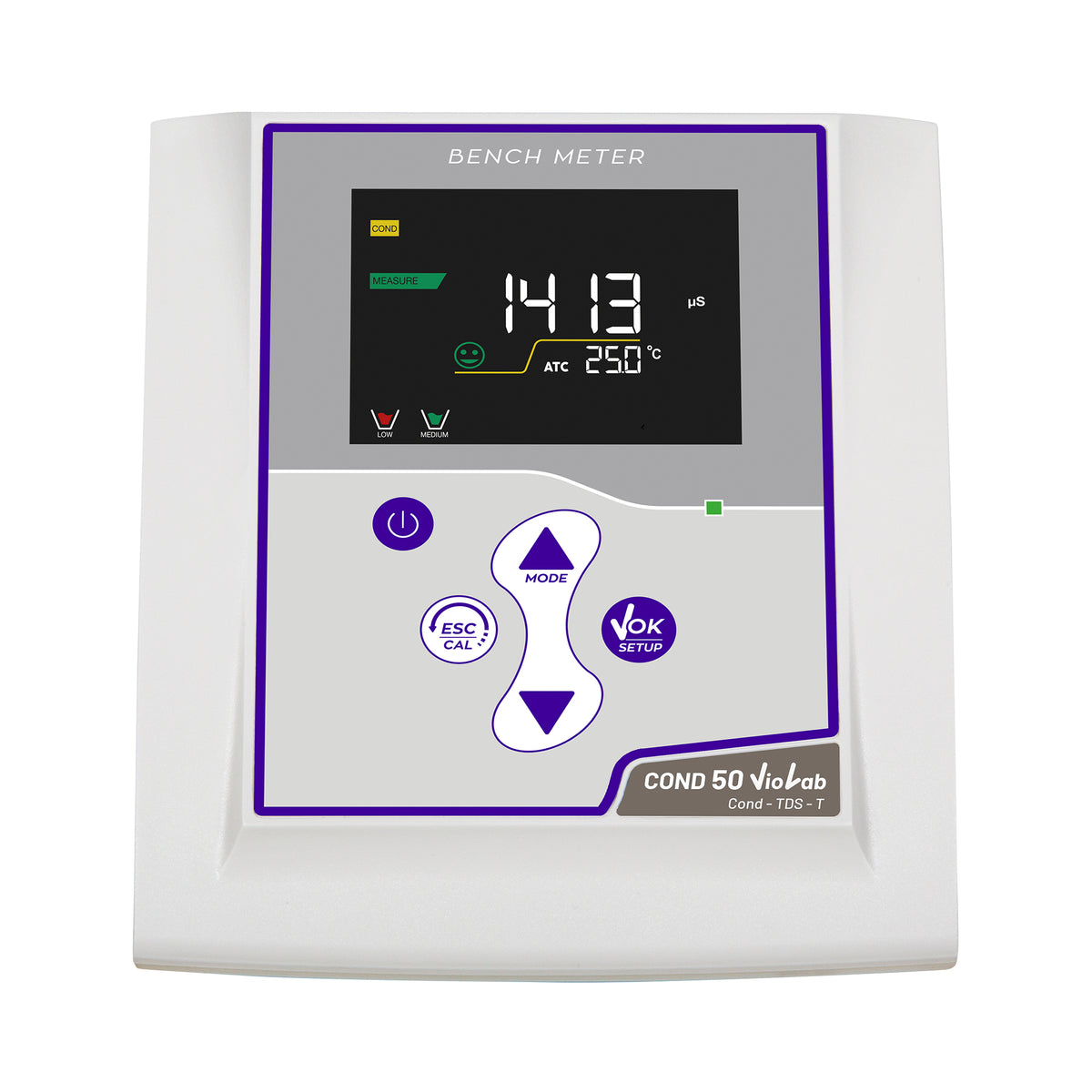 XS Cond 50 VioLab Bench conductivity meter-Cell 2301 T — display close-up